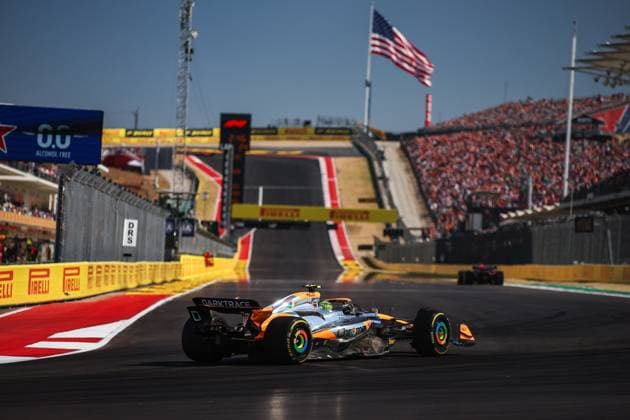 04 NORRIS Lando (gbr), McLaren F1 Team MCL38, action during the Formula 1 Pirelli United States Grand Prix 2024, 19th round of the 2024 Formula One World Championship, WM, Weltmeisterschaft from October 18 to 20, 2024 on the Circuit of the Americas, in Austin, United States of America - F1 - US GRAND PRIX 2024 DPPI Panoramic  241020_R19_USA_DP_XB3_8932