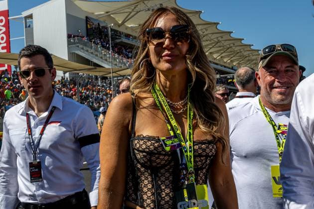 AUSTIN, TEXAS, UNITED STATES: Joe Rogan, American podcaster, at the 2024 Formula 1 United States Grand Prix at the Circuit of the Americas in Austin, Texas, United States.