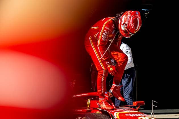 AUSTIN, TEXAS, UNITED STATES: Charles Leclerc, racing for the Ferrari team during the 2024 Formula 1 United States Grand Prix at the Circuit of the Americas in Austin, Texas, United States