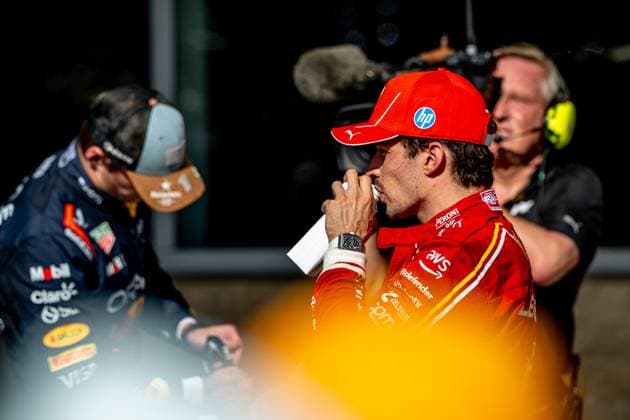 AUSTIN, TEXAS, UNITED STATES: Charles Leclerc, racing for the Ferrari team during the 2024 Formula 1 United States Grand Prix at the Circuit of the Americas in Austin, Texas, United States