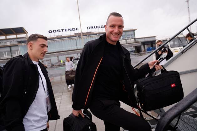 AC Milan v Club Brugge - UEFA Champions League - Media activities OSTEND, BELGIUM - OCTOBER 21 : Hayen Nicky head coach of Club Brugge pictured at Ostend-Bruges Airport prior matchday of of the UEFA Champions League, league phase match, between AC Milan and Club Brugge on October 21, 2024 in Ostend, Belgium, 21 10 2024 Ostend Belgium  Copyright: xJanxDexMeuleneirx