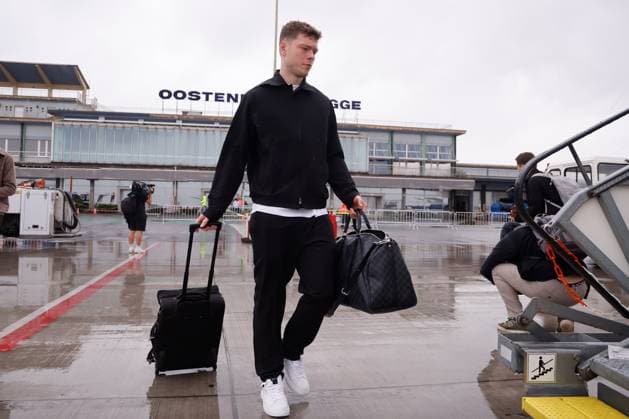 AC Milan v Club Brugge - UEFA Champions League - Media activities OSTEND, BELGIUM - OCTOBER 21 : Skov Olsen Andreas forward of Club Brugge pictured at Ostend-Bruges Airport prior matchday of of the UEFA Champions League, league phase match, between AC Milan and Club Brugge on October 21, 2024 in Ostend, Belgium, 21 10 2024 Ostend Belgium  Copyright: xJanxDexMeuleneirx