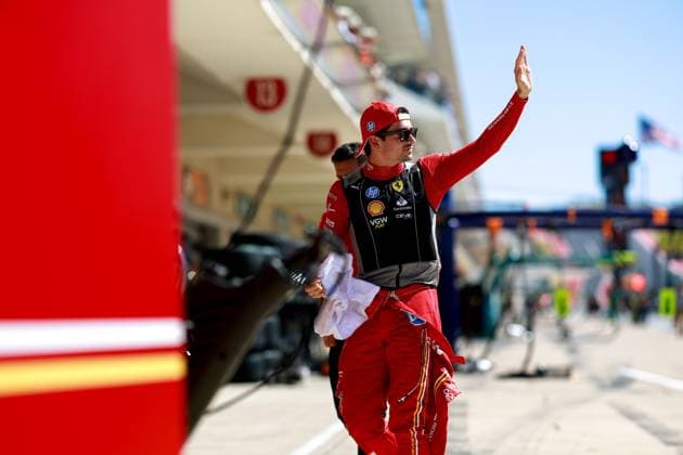 16 Charles Leclerc (MCO, Scuderia Ferrari HP), F1 Grand Prix of USA at Circuit of The Americas on October 20, 2024 in Austin, United States of America. (Photo by HOCH ZWEI) Austin United States of America