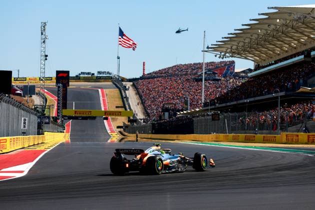 4 Lando Norris (GBR, McLaren Formula 1 Team), F1 Grand Prix of USA at Circuit of The Americas on October 20, 2024 in Austin, United States of America. (Photo by HOCH ZWEI) Austin United States of America