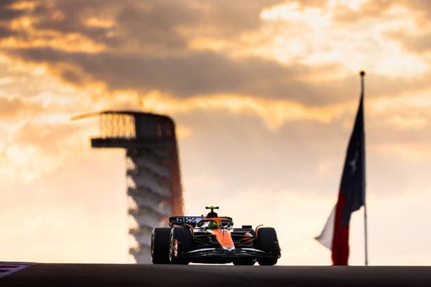 4 Lando Norris (GBR, McLaren Formula 1 Team), F1 Grand Prix of USA at Circuit of The Americas on October 20, 2024 in Austin, United States of America. (Photo by HOCH ZWEI) Austin United States of America