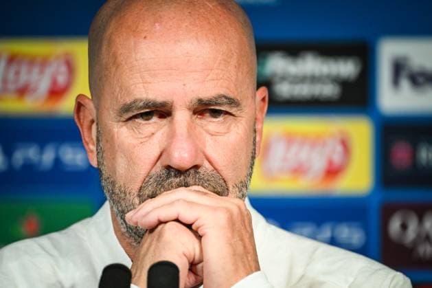 October 21, 2024, Paris, France, France: Peter BOSZ of PSV Eindhoven during a PSV Eindhoven press conference, PK, Pressekonferenz at Parc des Princes Stadium on October 21, 2024 in Paris, France. Paris France - ZUMAm308 20241021_zsp_m308_006 Copyright: xMatthieuxMirvillex