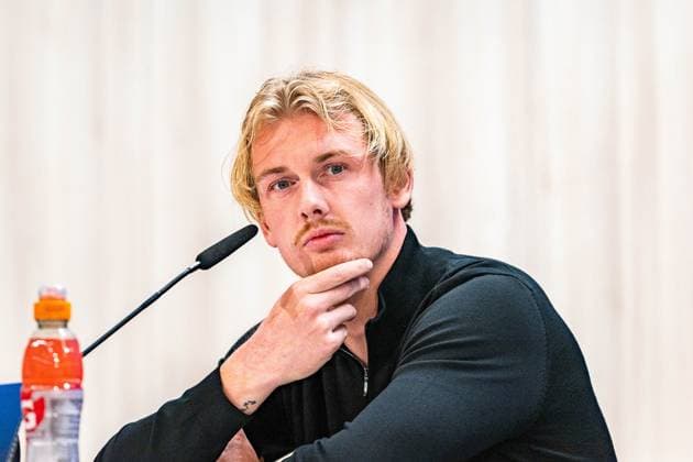 21.10.2024, Pressekonferenz vor Real Madrid vs. Borussia Dortmund, UEFA Champions League, 3. Spieltag Nuri Sahin und Julian Brandt bei der Pressekonferenz von Borussia Dortmund Copyright: xBahhoxKarax
