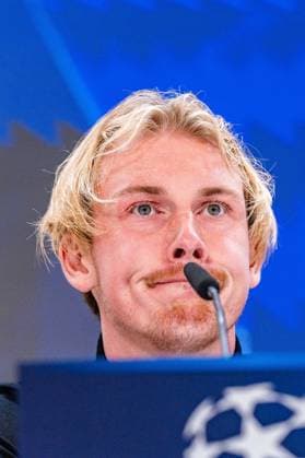 21.10.2024, Pressekonferenz vor Real Madrid vs. Borussia Dortmund, UEFA Champions League, 3. Spieltag Nuri Sahin und Julian Brandt bei der Pressekonferenz von Borussia Dortmund Copyright: xBahhoxKarax