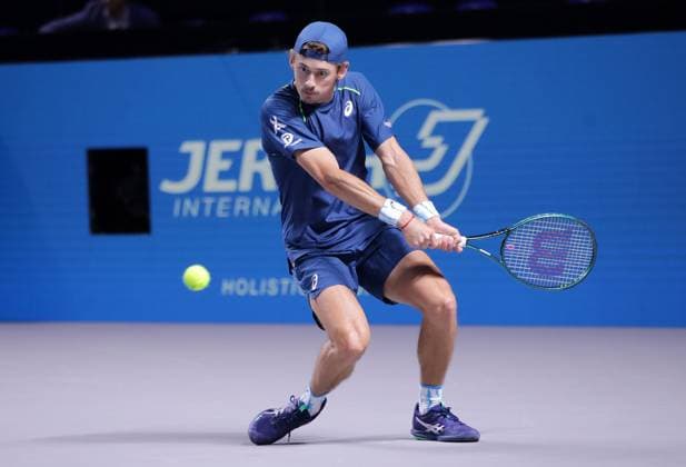 TENNIS - ATP, Tennis Herren Erste Bank Open VIENNA,AUSTRIA,22.OCT.24 - TENNIS - ATP World Tour, Erste Bank Open. Image shows Alex de Minaur (AUS).  GEPAxpictures xWalterxLuger