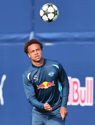 RB Leipzig - Training Champions League Leipzig, 22.10.2024, RB Akademie, Fussball, UEFA Champions League, Matchday-1, RB LEIPZIG vs.FC LIVERPOOL am 23 10 2024 , Abschlusstraining RB Leipzig , Im Bild: Assan Ouedraogo (20, RB Leipzig) ,