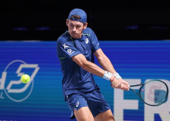 Alex De Minaur (AUS) Tennis - ERSTE BANK OPEN 2024 - ATP, Tennis Herren 500 - Stadthalle - Wien - - Oesterreich - 22 October 2024. Copyright: xJuergenxHasenkopfx
