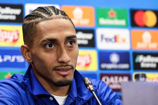 October 22, 2024, Sant Joan Despi, Barcelona, SPAIN: Raphinha Dias Belloli of FC Barcelona, Barca attends his press conference, PK, Pressekonferenz during the training day of FC Barcelona ahead the UEFA Champions League, football match against Bayern Munich at Ciudad Esportiva Joan Gamper on October 22, 2024 in Sant Joan Despi, Barcelona, Spain. Sant Joan Despi SPAIN - ZUMAa181 20241022_zaa_a181_039 Copyright: xJavierxBorregox