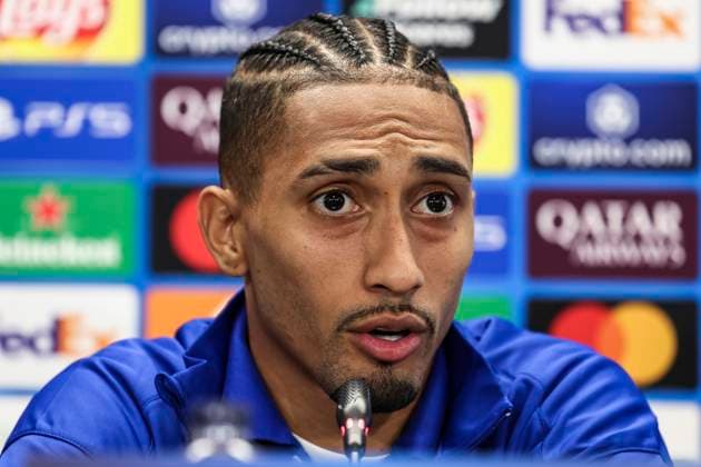 October 22, 2024, Sant Joan Despi, Barcelona, SPAIN: Raphinha Dias Belloli of FC Barcelona, Barca attends his press conference, PK, Pressekonferenz during the training day of FC Barcelona ahead the UEFA Champions League, football match against Bayern Munich at Ciudad Esportiva Joan Gamper on October 22, 2024 in Sant Joan Despi, Barcelona, Spain. Sant Joan Despi SPAIN - ZUMAa181 20241022_zaa_a181_040 Copyright: xJavierxBorregox