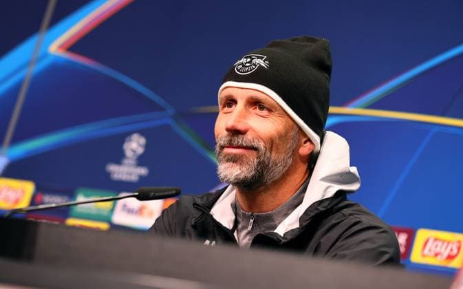 RB Leipzig - Pressekonferenz Champions League Leipzig, 22.10.2024, RB Akademie, Fussball, UEFA Champions League, Matchday-1, RB LEIPZIG vs.FC LIVERPOOL am 23 10 2024 , Pressekonferenz RB Leipzig , Im Bild: Trainer Marco Rose (RB Leipzig) ,