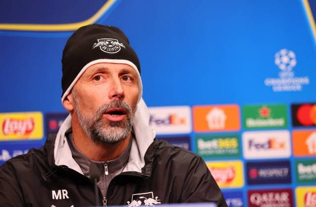 RB Leipzig - Pressekonferenz Champions League Leipzig, 22.10.2024, RB Akademie, Fussball, UEFA Champions League, Matchday-1, RB LEIPZIG vs.FC LIVERPOOL am 23 10 2024 , Pressekonferenz RB Leipzig , Im Bild: Trainer Marco Rose (RB Leipzig) ,