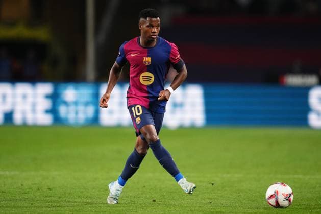 ESP: FC Barcelona, Barca v Sevilla FC. La Liga EA Sports. Date 10 Ansu Fati of FC Barcelona during the La Liga EA Sports match between FC Barcelona and Sevilla FC played at Lluis Companys Stadium on October 20, 2024 in Barcelona, Spain. kpng Copyright: xBaguxBlancox xPRESSINPHOTOx PS_241020_BAR_SEV_1151