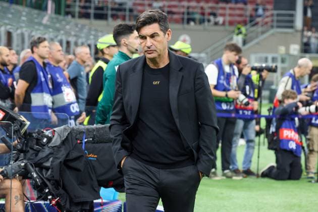 Champions League 2024 25 football match between AC Milan vs Club Brugge FC During the Champions League match 22 10 2024 Football match between AC Milan vs Club Brugge FC at the San Siro stadium Milan In the photo: Paulo Fonseca coach of Milan AC MILANO Stadio San Siro Milano ITALIA Copyright: xFABIOxSASSOxFabioxSassox Lazio Nizza2024_10_22Fabio Sasso1417