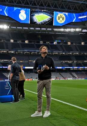 22.10.2024, Fussball UEFA Champions League 2024 2025, 3.Spieltag, Real Madrid - Borussia Dortmund, im Estadio Santiango Bernabeu in Madrid (Spanien). Edin Terzic (Deutschland).