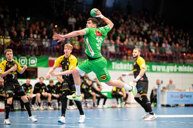 22.10.2024 - Handball, 2024 2025, 2. Daikin Bundesliga, 8. Spieltag, GWD Minden - HSC 2000 Coburg: Carles Asensio Cambra (Minden)