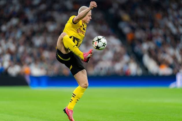 22.10.2024, Real Madrid vs. Borussia Dortmund, UEFA Champions League, 3. Spieltag Julian Ryerson (Borussia Dortmund, 26) Copyright: xBahhoxKarax