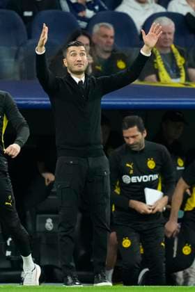 Real Madrid C.F. v Borussia Dortmund - UEFA Champions League 2024 25 League Phase MD3 Nuri Sahin head coach of Borussia Dortmund during the UEFA Champions League 2024 25 League Phase MD3 match between Real Madrid C.F. and Borussia Dortmund at Estadio Santiago Bernabeu on October 22, 2024 in Madrid, Spain. Madrid Spain  Copyright: xJosexBretonx originalFilename:bretonhernandez-realmadr241022_np11a.jpg