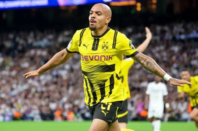 Tor zum 1:0 fuer Dortmund durch Donyell Malen (Dortmund 21), ESP, Real Madrid vs. Borussia Dortmund, Fussball, Champions-League, 3. Spieltag, Saison 2024 2025, 22.10.2024 ESP, Real Madrid vs. Borussia Dortmund, Fussball, Champions-League, 3. Spieltag, Saison 2024 2025, 22.10.2024 Madrid Copyright: xEibner-Pressefoto JoergxNiebergax EP_JNL