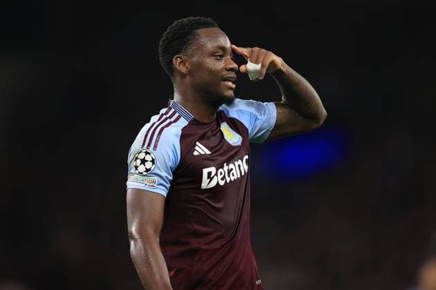 Football - UEFA Champions League - League Phase - Aston Villa v Bologna 22nd October 2024 - UEFA Champions League - League Phase - Aston Villa v Bologna - Jhon Duran of Aston Villa - Photo: Simon Stacpoole Offside. Birmingham UK Copyright: xSimonxStacpoolexOffside