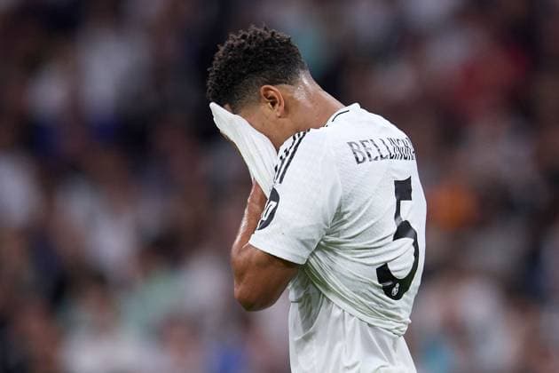 Jude Bellingham of Real Madrid CF Real Madrid v Borusssia Dortmund, La Liga, Football, Santiago Bernabeu Stadium, Madrid, Spain - 22 Oct 2024  Copyright: xRubenxAlbarran Shutterstockx 14805565d