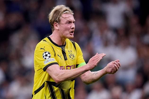 Julian Brandt of Borussia Dortmund Real Madrid v Borusssia Dortmund, La Liga, Football, Santiago Bernabeu Stadium, Madrid, Spain - 22 Oct 2024  Copyright: xRubenxAlbarran Shutterstockx 14805565a