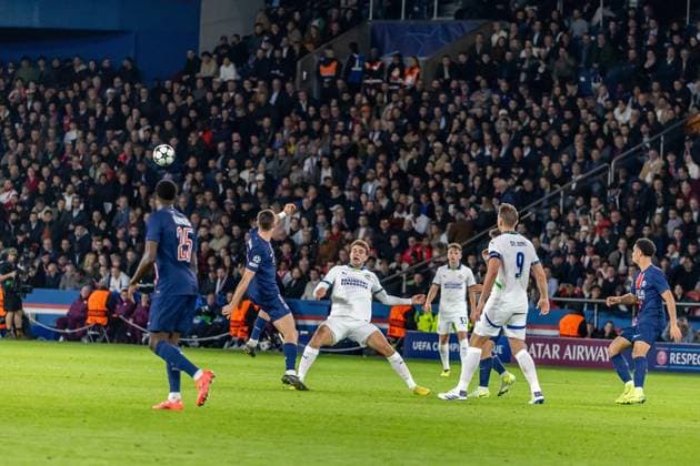 22-10-2024 PSG - Eindhoven Denis TRASFI MAXPPP - (C) Denis TRASFI MAXPPP - à Boulogne-Billancourt au Parc des Princes le 22-10-2024 - UEFA Ligue des champions, Ligue des Champions, Champion s league, Match de poule : Paris Saint Germain - PSV Eindhoven -