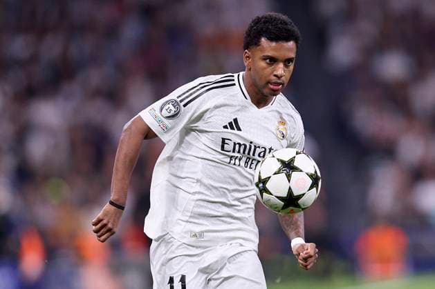 October 22, 2024, Madrid, Madrid, Spain: Rodrygo Goes of Real Madrid CF during the UEFA Champions League football match between Real Madrid CF and Borussia Dortmund at Santiago Bernabeu Stadium in Madrid, Spain, October 22, 2024 Madrid Spain - ZUMAa206 20241022_zsp_a206_008 Copyright: xRubenxAlbarranx
