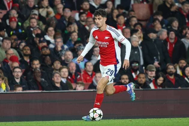 London, England, October 22nd 2024: Kai Havertz (29 Arsenal) during the UEFA Champions League game between Arsenal and Shakhtar Donetsk at Emirates Stadium in London, England (Alexander Canillas SPP) Copyright: xAlexanderxCanillas SPPx spp-en-AlCa-9U2A2862