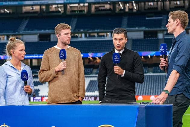 22.10.2024, Real Madrid vs. Borussia Dortmund, UEFA Champions League, 3. Spieltag Nuri Sahin (Borussia Dortmund, Trainer) bei Amazon Prime, Christopher Kramer, Tabea Kemme Copyright: xBahhoxKarax