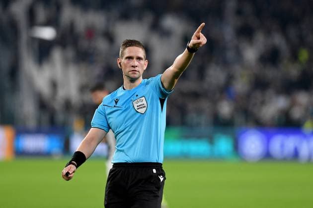 CALCIO - UEFA Champions League - Juventus FC vs VfB Stuttgart Espen Eskas referee during UEFA Champions League 2024 25 League Phase - football match between Juventus FC and VfB Stoccarda at Allianz Stadium Turin Italy - 22 October 2024 - ph Giuliano Marchisciano during Juventus FC vs VfB Stuttgart, UEFA Champions League football match in Turin, Italy, October 22 2024 Turin Italy  Copyright: xIPAxSport ABACAx