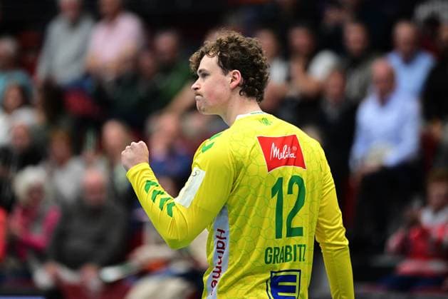 22-10-2024 pmk NH132385 Handball Herren 2.Bundesliga Saison 2024 2025 Merkur-Arena Luebbecke TSV GWD Minden - HSC 2000 Coburg Lucas GRABITZ (12) -Torwart- Minden