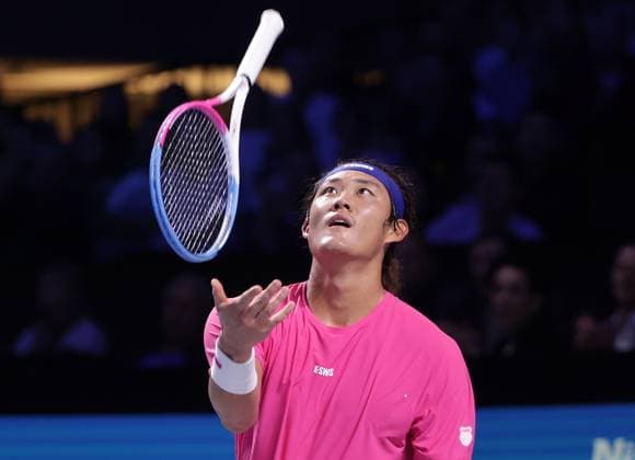 TENNIS - ATP, Tennis Herren Erste Bank Open VIENNA,AUSTRIA,23.OCT.24 - TENNIS - ATP World Tour, Erste Bank Open. Image shows Zhizhen Zhang (CHN).  GEPAxpictures xWalterxLuger