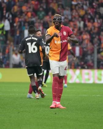 Victor Osimhen during Galatasaray - IF Elsborg UEFA Europe League match at Rams Stadium in Istanbul, Turkey, on 23 October 2024. ( Copyright: DepoxPhotos 18485490