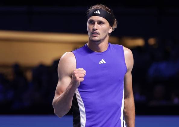 TENNIS - ATP, Tennis Herren Erste Bank Open VIENNA,AUSTRIA,23.OCT.24 - TENNIS - ATP World Tour, Erste Bank Open. Image shows the rejoicing of Alexander Zverev (GER).  GEPAxpictures xWalterxLuger