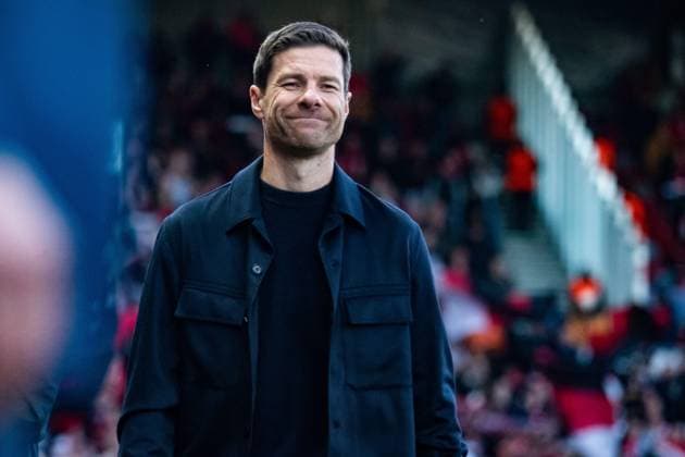 Xabi Alonso (Bayer Leverkusen) FOOTBALL : Stade Brestois vs Bayer Leverkusen - Ligue des Champions - 3ére Journée - 23 10 2024 BaptisteAutissier Panoramic 