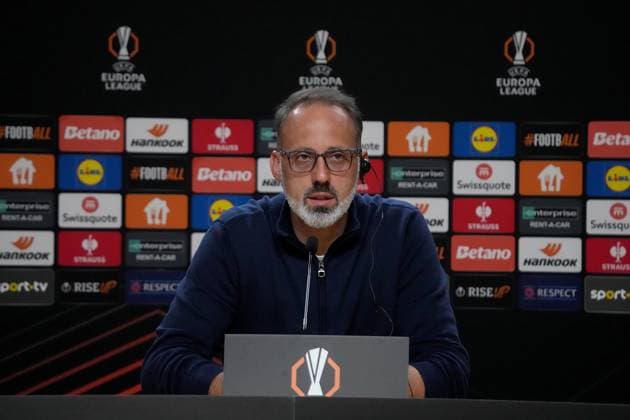 PRT, UEFA Europa League, FC Porto vs Hoffenheim 23.10.2024, Estadio Do Dragao, Porto, PRT, UEFA Europa League, FC Porto vs Hoffenheim , im Bild Pressekonferenz mit Trainer Pellegrino Matarazzo (Hoffenheim)