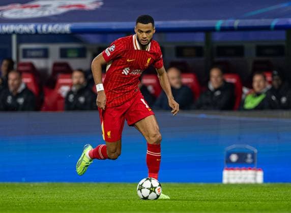 Football - UEFA Champions League - League Phase - RB Leipzig v Liverpool FC LEIPZIG, GERMANY - Wednesday, October 23, 2024: Liverpool s Cody Gakpo during the UEFA Champions League Match Day 3 game between RB Leipzig and Liverpool FC at the Red Bull Arena. (Photo by David Rawcliffe Propaganda) LEIPZIG Red Bull Arena SAXONY GERMANY  Copyright: xDavidxRawcliffex P2024-10-23-Leipzig_Liverpool-4