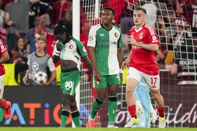 UEFA Champions League: SL Benfica v Feyenoord Lisbon - Antoni Milambo of Feyenoord during the third round of new format of the UEFA Champions League 2024 2025. The match is set between SL Benfica and Feyenoord at Estadio da Luz on 23 October 2024 in Lisbon, Portugal. Copyright: xYannickxVerhoevenx