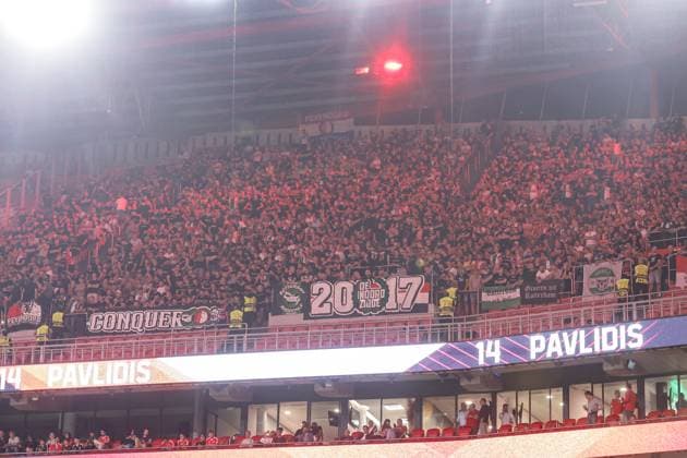 LISBON, Estadio da Luz, 23-10-2024 , season 2024 2025 , UEFA Champions League. during the match Benfica - Feyenoord, fans of Feyenoord Benfica - Feyenoord  x26547401x Copyright: