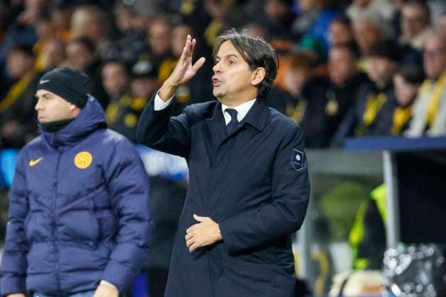 Simone Inzaghi (Inter Mailand, Trainer) , Fussball, UEFA Champions League, 3. Spieltag, 2024 2025, Young Boys Bern vs. Inter Mailand, 23.10.2024, Stadion Wankdorf, Bern, Schweiz Bern Stadion Wankdorf Kanton Bern Schweiz Copyright: xGrantxHubbsx