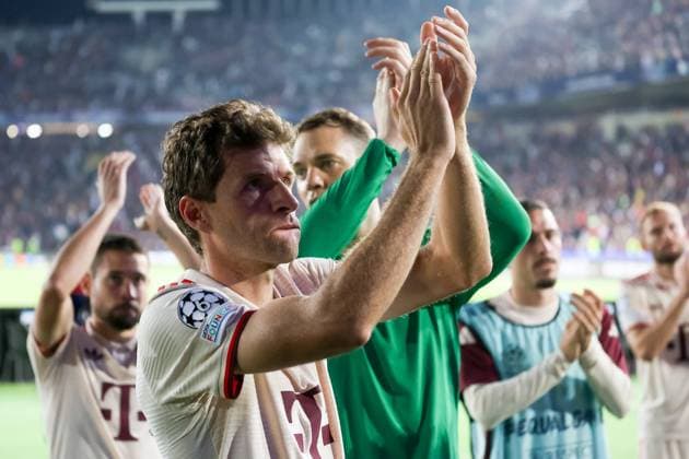 Thomas Mueller (Bayern Muenchen 25), ESP, FC Barcelona, Barca - FC Bayern Muenchen, Fussball, Champions-League, 3. Spieltag, Saison 2024 2025, 23.10.2024 ESP, FC Barcelona - FC Bayern Muenchen, Fussball, Champions-League, 3. Spieltag, Saison 2024 2025, 23.10.2024 Barcelona Copyright: xEibner-Pressefoto JoergxNiebergax EP_JNL