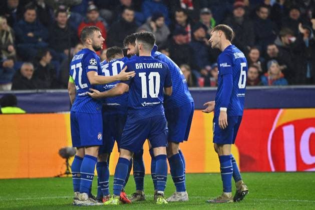 Salzburg, Austria, 231024. Red Bull Arena. Bruno Petkovic scores at the football match of the 3rd round of the Champions League, RB Salzburg - GNK Dinamo. Photo: Ronald Gorsic CROPIX Copyright: xxRonaldxGorsicx xCROPIXx salzburg_dinamo60-231024