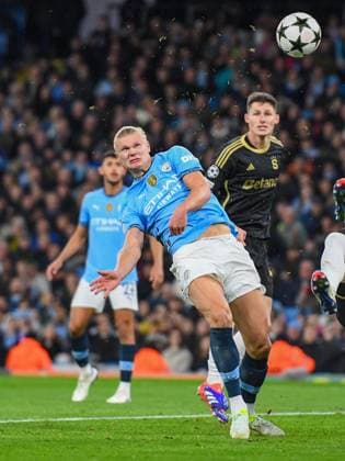 Manchester City v AC Sparta Prague UEFA Champions League Erling Haaland of Manchester City during the UEFA Champions League match at the Etihad Stadium, Manchester UK Newspapers OUT Copyright: xKarlxVallantinex FIL-20817-0063
