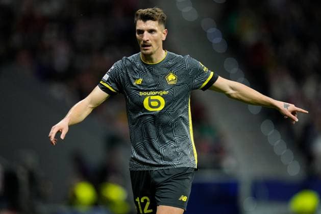 Thomas Meunier of LOSC Lille Atletico de Madrid v LOSC Lille, UEFA Champios League match, date 3. Football, Riyadh Air Metropolitano Stadium, Madrid, Spain - 23 Oct 2024 Editorial use only  Copyright: xPressinphoto Shutterstockx 14811648m