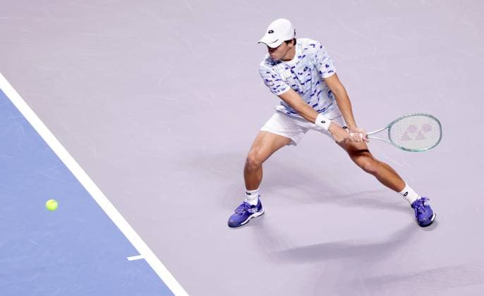 TENNIS - ATP, Tennis Herren Erste Bank Open VIENNA,AUSTRIA,24.OCT.24 - TENNIS - ATP World Tour, Erste Bank Open. Image shows Luciano Darderi (ITA).  GEPAxpictures xWalterxLuger