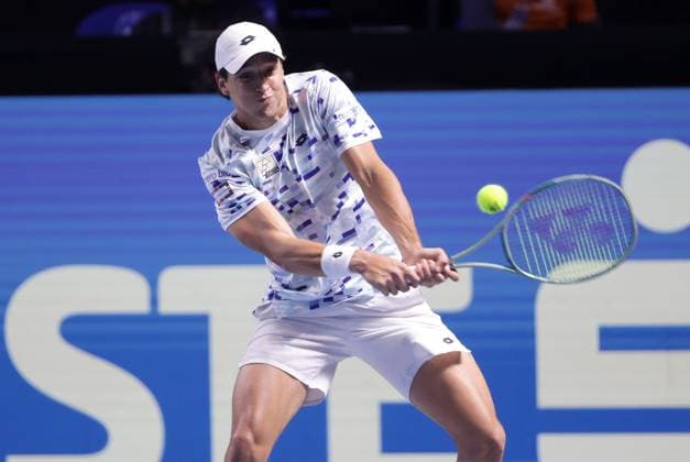 TENNIS - ATP, Tennis Herren Erste Bank Open VIENNA,AUSTRIA,24.OCT.24 - TENNIS - ATP World Tour, Erste Bank Open. Image shows Luciano Darderi (ITA).  GEPAxpictures xWalterxLuger